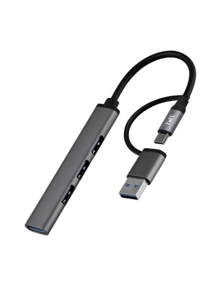 HUBSLIM4 hub de interfaz USB 2.0 5000 Mbit/s Gris