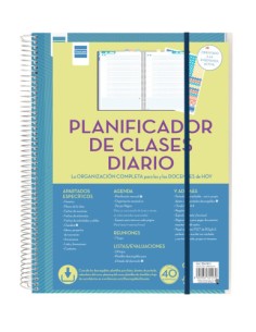 PLANIFICADOR DE CLASES DOCENTE 230X310 1 DÍA PÁGINA FINOCAM 5341000
