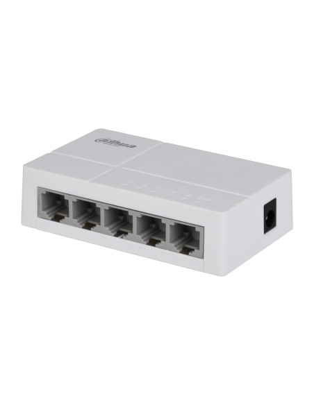 PoE DH-SF1005L switch No administrado Fast Ethernet (10/100) Energía sobre Ethernet (PoE) Escritorio Gris claro