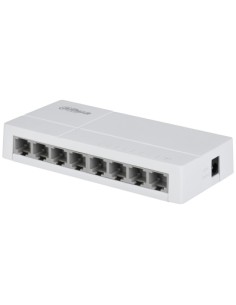 PoE DH-SF1008L switch No administrado Fast Ethernet (10/100) Energía sobre Ethernet (PoE) Escritorio Gris claro