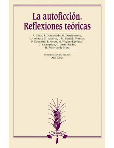 La autoficcion Reflexiones teoricas