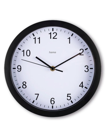 Elba Reloj de cuarzo Alrededor Negro, Blanco