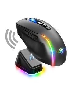 S-EM50BK ratón Juego mano derecha RF Wireless + Bluetooth + USB Type-C Óptico 8000 DPI