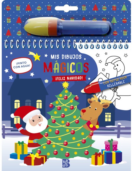 PINTO CON AGUA FELIZ NAVIDAD