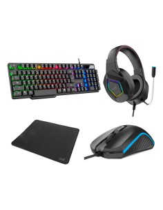 8434847060736 teclado Ratón incluido Juego USB QWERTY Español Negro