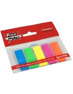 C 24 BLISTER MARCADORES AUTOADHESIVOS 13X43 5 COLORES NEON