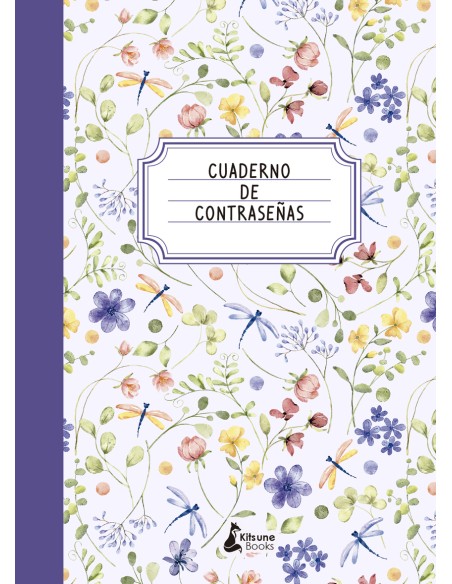 Cuaderno de contrasenas lila