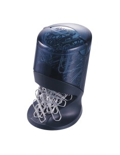537500 dispensador de clips Negro, Azul Plástico