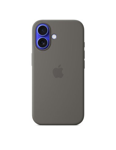 Funda de silicona con MagSafe para el iPhone 16 - Gris piedra