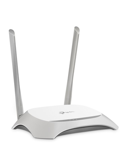 TL-WR840N router inalámbrico Ethernet rápido Banda única (2,4 GHz) Gris, Blanco
