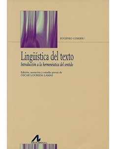 LINGUISTICA DEL TEXTO INTRODUCCION HERMENEUTICA DE