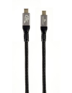 CCBP-USB4-CMCM240-1.5M cable USB USB4 Gen 3x2 1,5 m USB C Negro, Plata