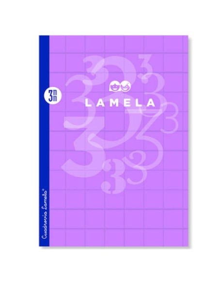 LIBRETA LAMELA FORMATO A4 RAYADO 4 MM - 50 HOJAS POLIPROPILENO 90 GRS. LAMELA 06A4P04