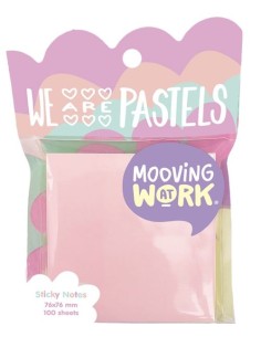 BLISTER NOTAS ADHESIVAS PASTEL 76X76 100H MAW MANIA SURTIDO