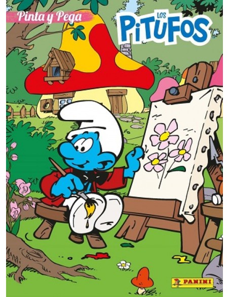 PINTA Y PEGA LOS PITUFOS