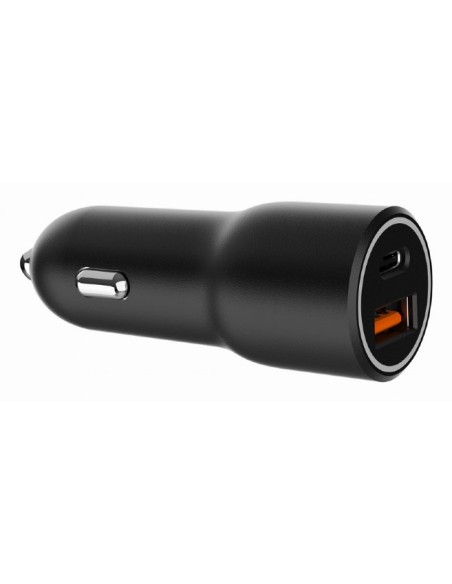 TA-UC-AC2PDQC38-CAR-01 cargador de dispositivo móvil Universal Negro Encendedor de cigarrillos Carga rápida Auto