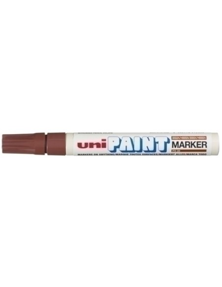Pack 12 Unid. MARCADOR UNI-BALL UNI PAINT PX-20 MARRON 545590000