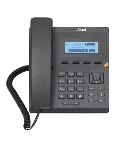 AX-200 teléfono IP Negro 1 líneas LCD