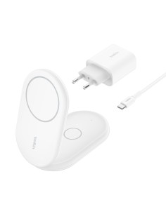 BoostCharge Auriculares, Smartphone Blanco USB Cargador inalámbrico Carga rápida Interior
