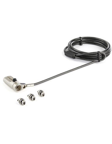 Cable de 2m de Seguridad Universal 3 en 1 para Ordenadores Portátiles - Cable con Candado de Combinación de 4 Dígitos para Orden