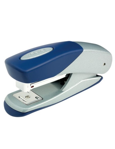 Grapadora Matador media carga plateada/azul