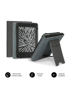FUNDA EBOOK CLEVER STAND 6'' GREY