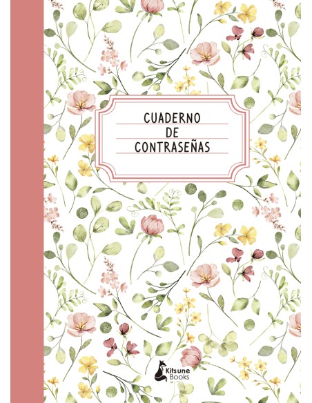 Cuaderno de contrasenas rosa