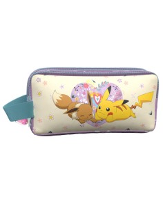 PORTATODO TRIPLE POKEMON FLOWERS