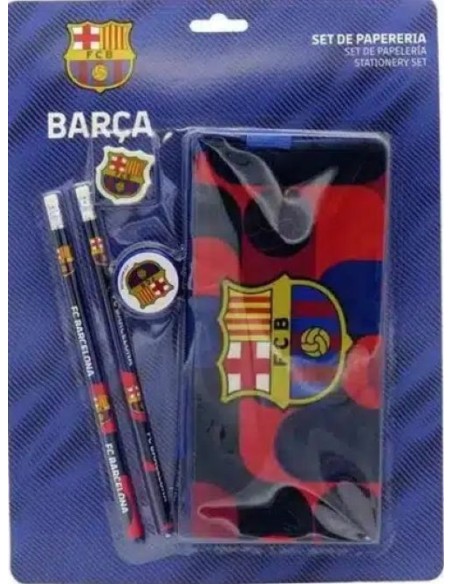 SET PAPELERIA FC BARCELONA PORTATODO TRIPLE