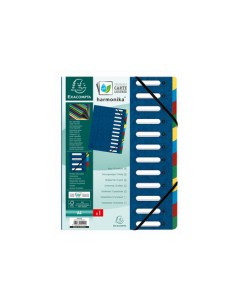 55122E lengüeta de índice Cartón Azul, Multicolor