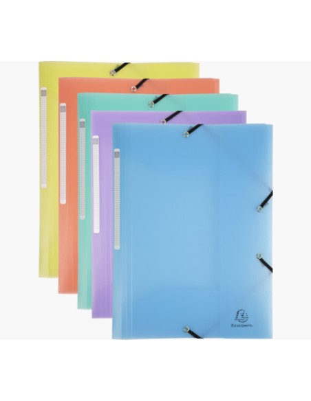 55170E carpeta Polipropileno (PP) Colores surtidos, Azul, Coral, Verde, Mauve, Amarillo A4