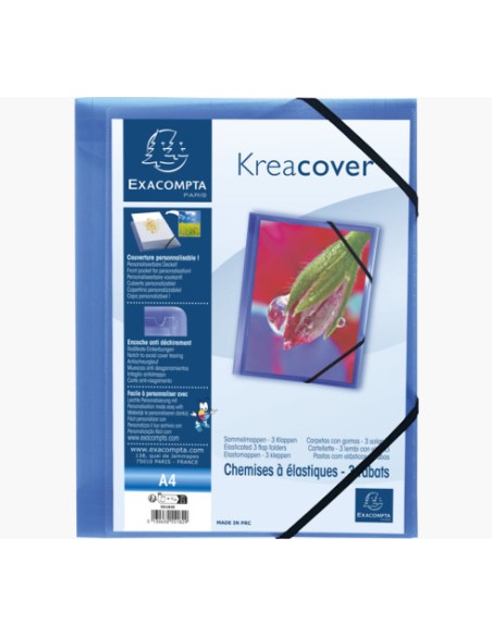 55182E carpeta Polipropileno (PP) Azul A4