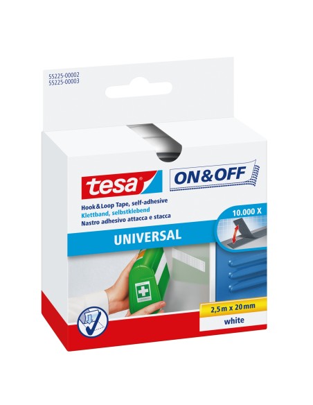 55225-02 velcro Blanco 1 pieza(s)