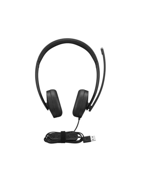4XD1P83425 auricular y casco Auriculares Alámbrico Diadema Llamadas/Música USB tipo A Negro