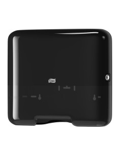 553108 dispensador de toallas de papel Dispensador de toallas de papel en hojas Negro