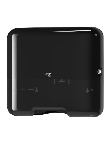 553108 dispensador de toallas de papel Dispensador de toallas de papel en hojas Negro