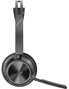 Auriculares Voyager Focus 2 USB-C-C con certificación Microsoft Teams + adaptador USB-C/A + base de carga