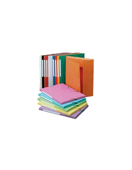 3 flap folder with label, A4 Red Rojo
