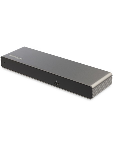 Dock Thunderbolt 3 - Docking Station Thunderbolt 3 de Dos Monitores DisplayPort HDMI y VGA 1080p para Portátil - Replicador de P