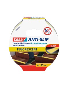 CINTA ANTIDESLIZANTE TESA 5MX25MM FLUORESCENTE