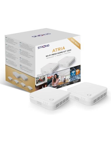 WI-FI MESH HOME KIT 1200 Doble banda (2,4 GHz / 5 GHz) Wi-Fi 5 (802.11ac) Blanco 3 Interno