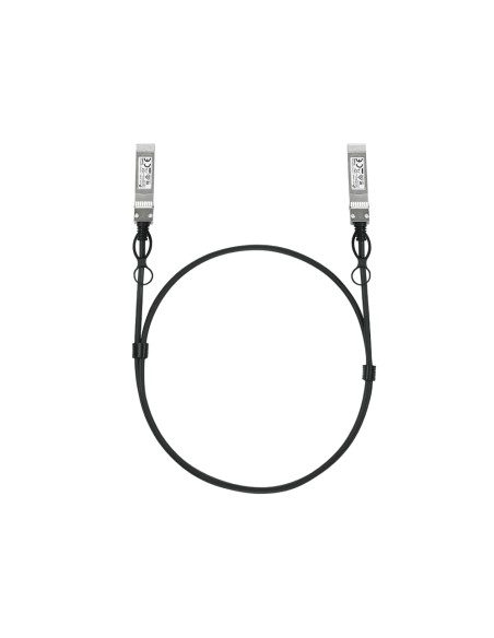 Omada SM6220-1M Cable de fibra óptica e InfiniBand SFP28 Negro, Plata