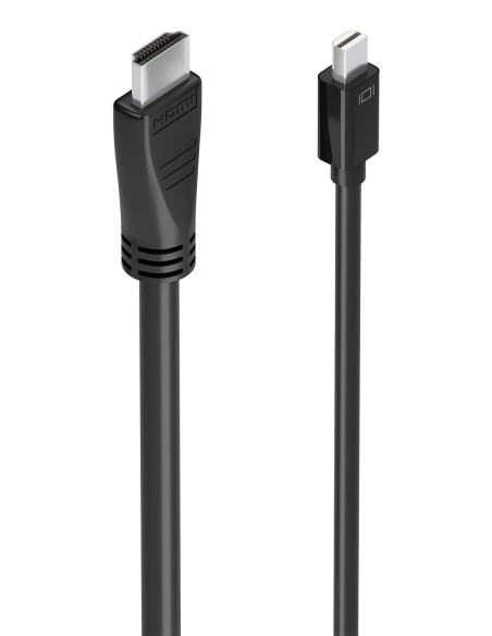 Cable conversor MINI DP a HDMI 4K@60Hz, MINI DP/M-HDMI/M, Negro, 5.0m