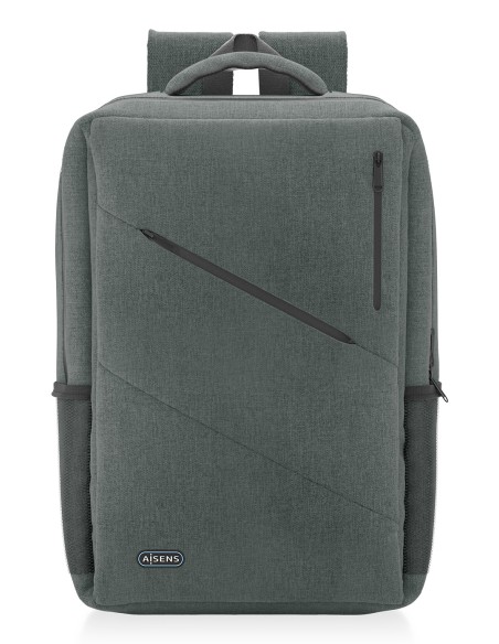 Mochila urbana y de oficina para portatil 15,6, Gris