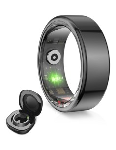 Anillo inteligente Saturn, Talla S, Aut. 3 días, Actividad y Salud, Monitor Sueño, 5ATM, Negro