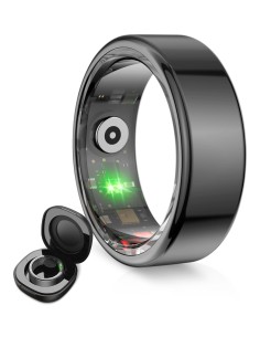 Anillo inteligente Saturn, Talla L, Aut. 3 días, Actividad y Salud, Monitor Sueño, 5ATM, Negro