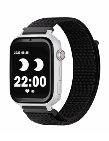 Save Family PLUS SmartWatch con GPS y llamada Blanco Correa Tela Negra NO INCLUYE SIM