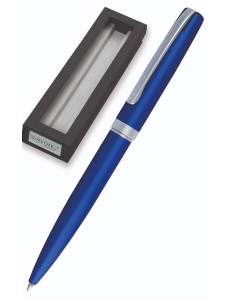 ESTUCHE BOLIGRAFO ELEGANZA SATIN AZUL