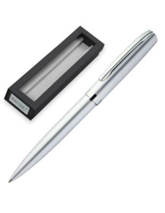 ESTUCHE CON BOLIGRAFO ELEGANZA PLATA