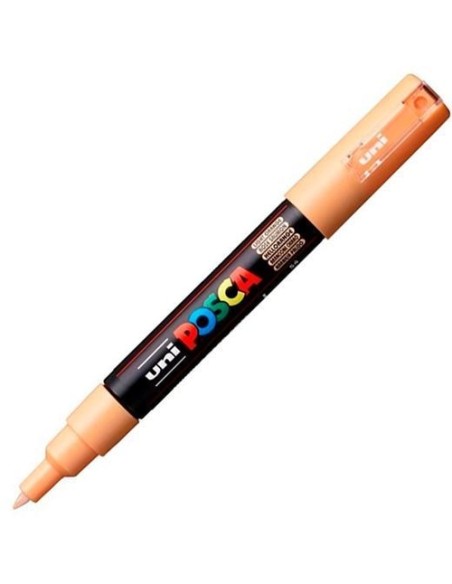MARCADOR UNI POSCA PC1M COLOR NARANJA CLARO PUNTA 07MM